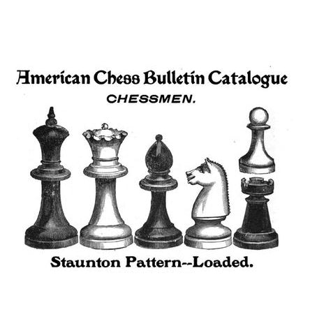 Period American Chess Company Staunton illustration this reproduction follows
