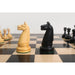 Ebony reproduction knights in profile at 76mm