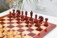 American Adios Luxury wooden chess pieces, 111mm king, bud rosewood finish
