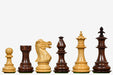 Sterling Chess British Staunton Series chess pieces in anjan wood and natural boxwood, 93mm king