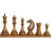34 piece chessmen set in Ebonised Boxwood and Antiqued Boxwood