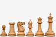 Genuine ebony chess pieces with a 95mm king and weighted felted bases