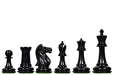 1915-25 Nimzovich chess pieces in ebony and natural boxwood, hand carved in India