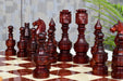 Northern Traditional 130mm king chess pieces in bud rosewood, Australia
