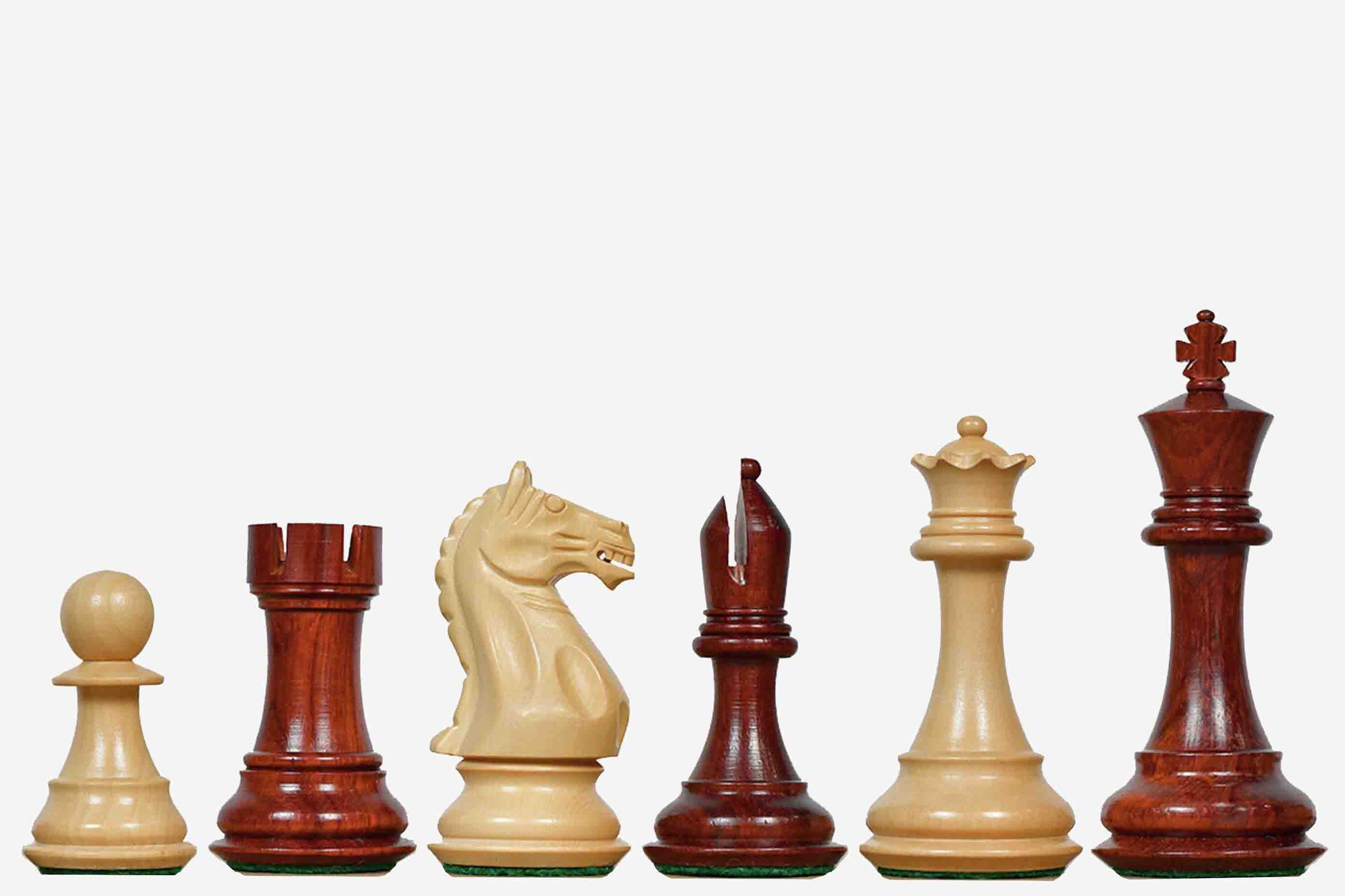 Sterling Chess Fierce Knight Staunton Bud Rosewood 103mm chess pieces