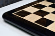 Ebony chess board, close detail of the grain