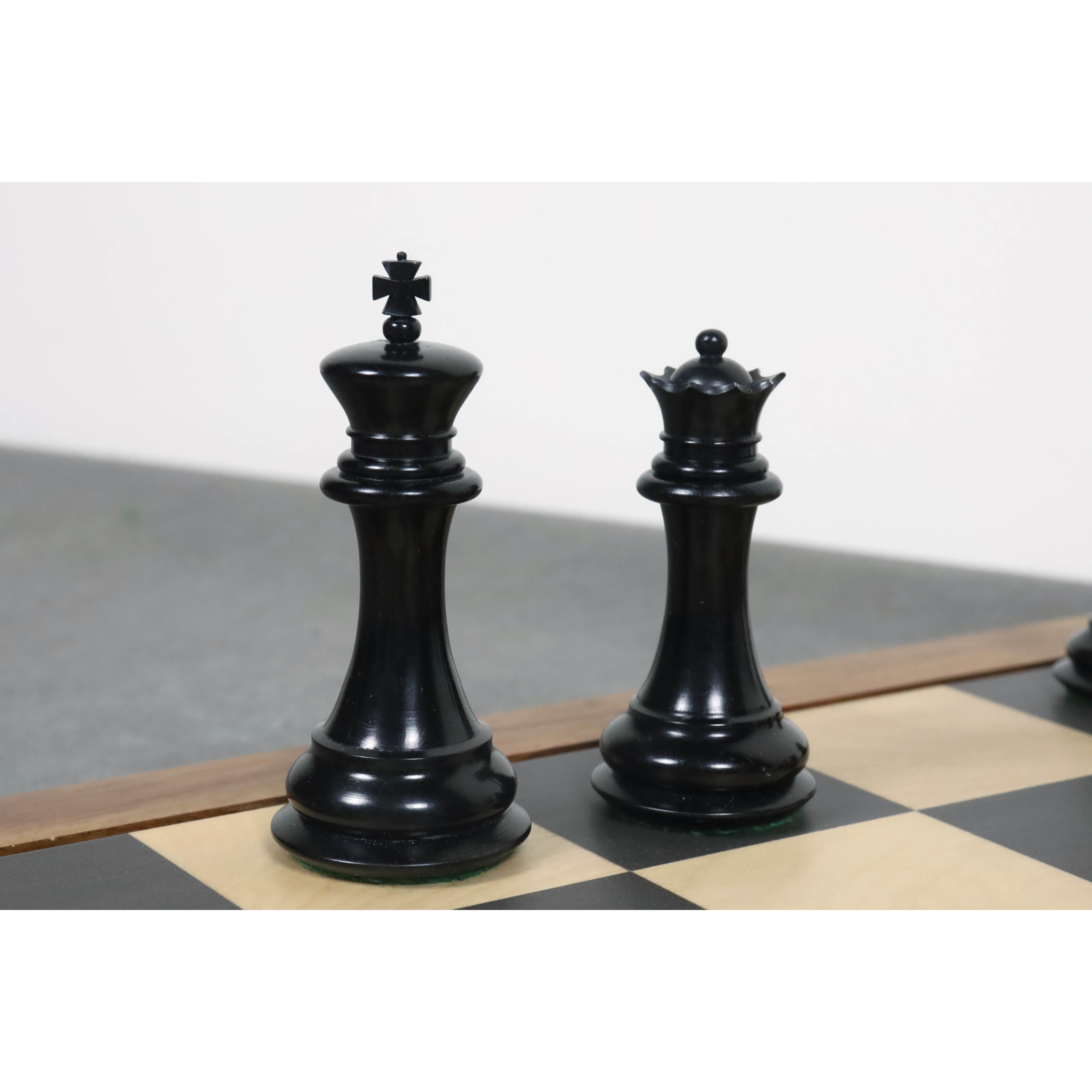 1849 Jaques Cook Camel Bone 90mm Chess Pieces