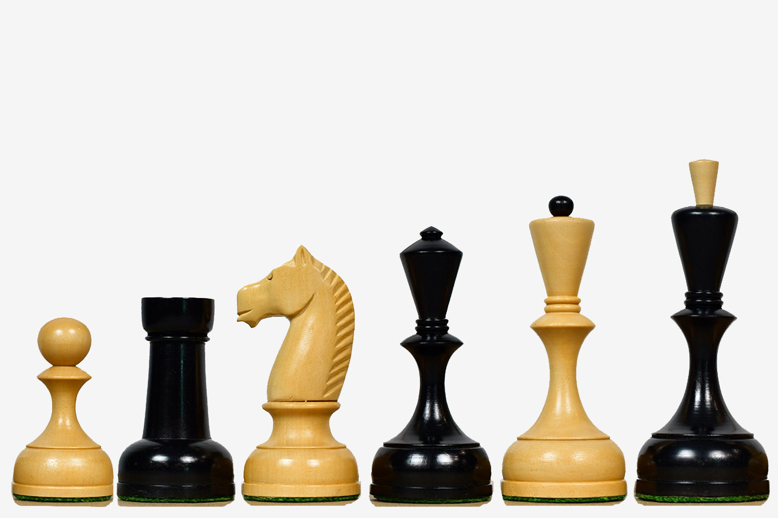Sterling Chess reproduction 1950s Botvinnik Soviet ebonised 112mm chess pieces