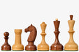 Sterling Chess 1935-60 Soviet Era chess pieces in sheesham and natural boxwood, 113mm king