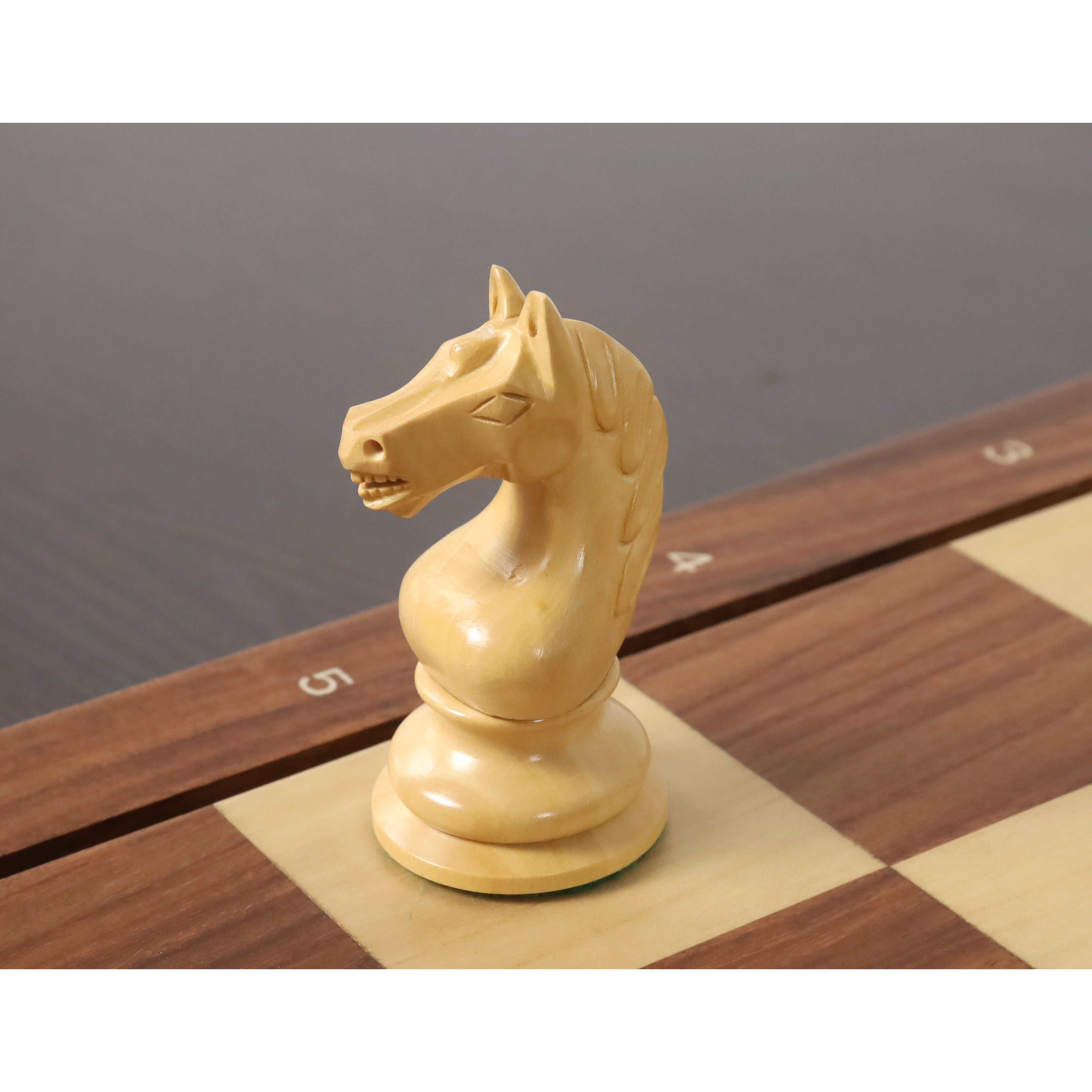 1933 Botvinnik Flohr-I Soviet 91mm Chess Pieces