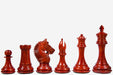 American Bridle chess pieces, bud rosewood and boxwood, hand carved in India
