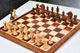 Knight carving detail on the Bridle Knight Series chess pieces in sheesham and boxwood