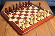 Sterling Chess CB Bridle Series Luxury chess set in bud rosewood and boxwood, 107mm king