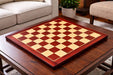 Rosewood grain tournament chess board, 53cm with 57mm squares