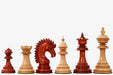 Sterling Chess Ferocious Elite Series chess pieces in bud rosewood and boxwood, 113mm king