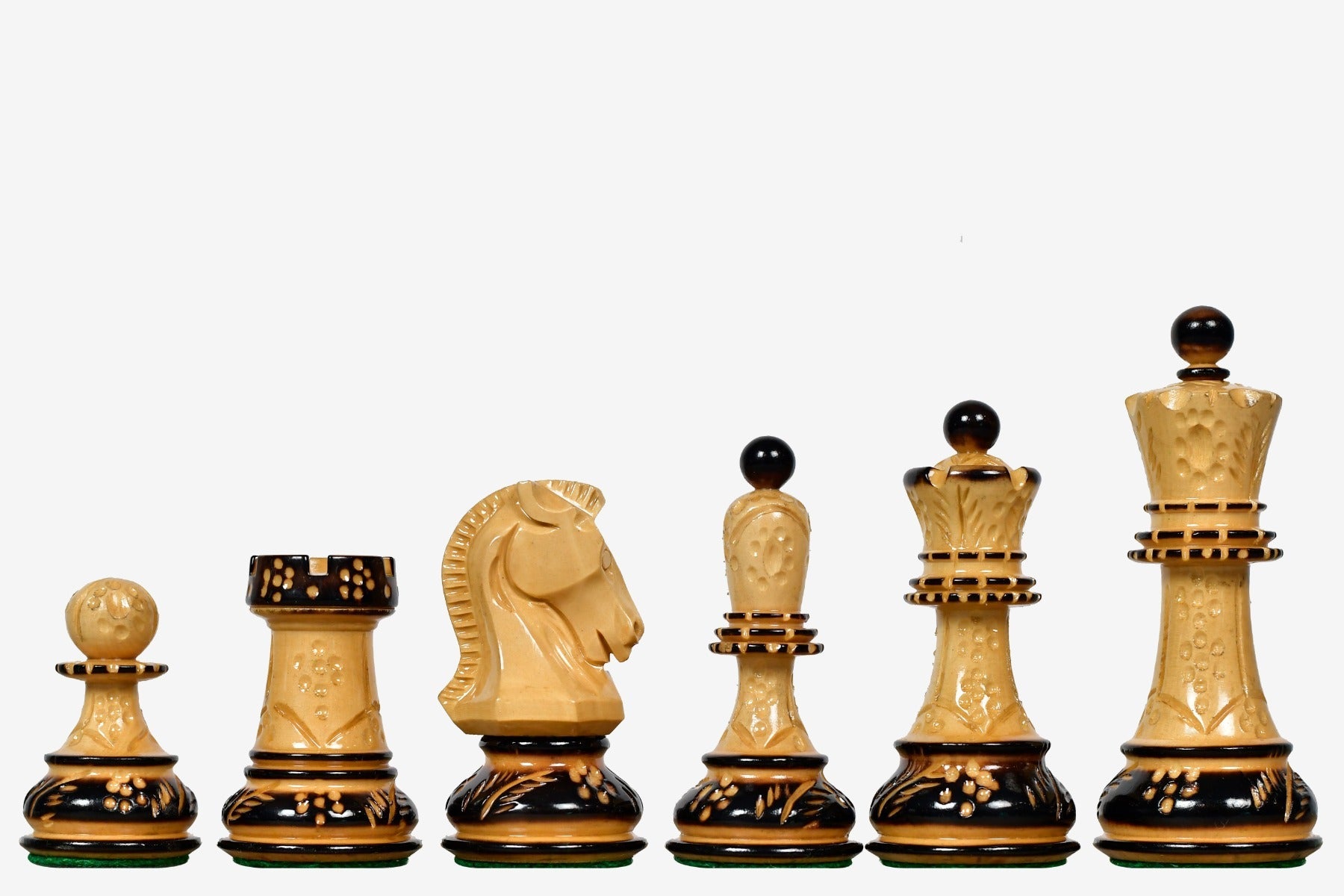 Capped bishop on the lacquered burnt boxwood 1950 Dubrovnik reproduction