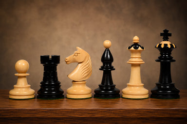 Sterling Chess reproduction 1935 Warsaw Capablanca simultaneous ebony 96mm chess pieces