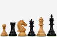Sterling Chess CB Bridle Series chess pieces in genuine ebony and boxwood, 107mm king