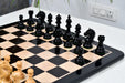 CB Bridle Series wooden chess pieces, 107mm king, Genuine ebony finish