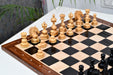 Full 34 piece Wild Stallion chess set in ebony and boxwood, Sterling Chess Australia