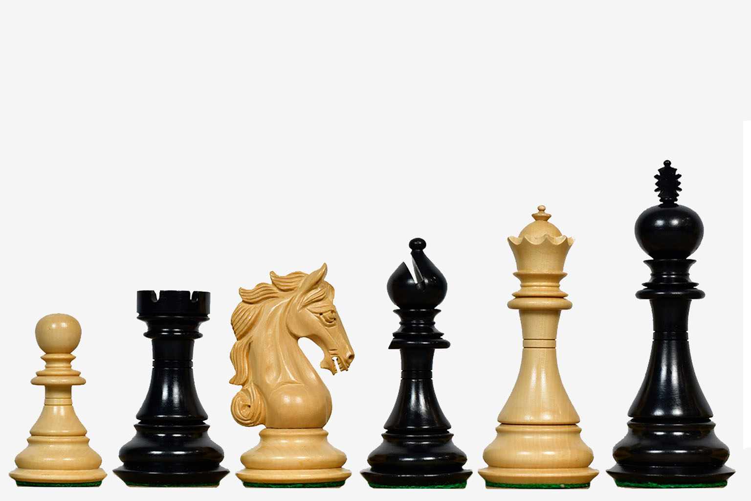 Sterling Chess Shera Series Staunton V2.0 Ebony 115mm chess pieces