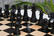 Championship Staunton chess set at 95mm, Ebonised pieces with the included board