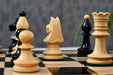 Romanian Hungarian National Tournament chess set, 98mm king, Ebonised finish with its board