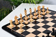 Hand carved knight detail on the Reproduction Averbakh 1949 Moscow Championship Boxwood chess pieces