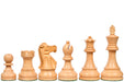 Sheesham chess pieces with a 96mm king and weighted felted bases