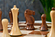 Full 34 piece Minimalist Soviet Style chess set in sheesham and boxwood, Sterling Chess Australia