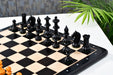 19th Century Austrian Antique chess pieces, 108mm king, golden antiqued light side