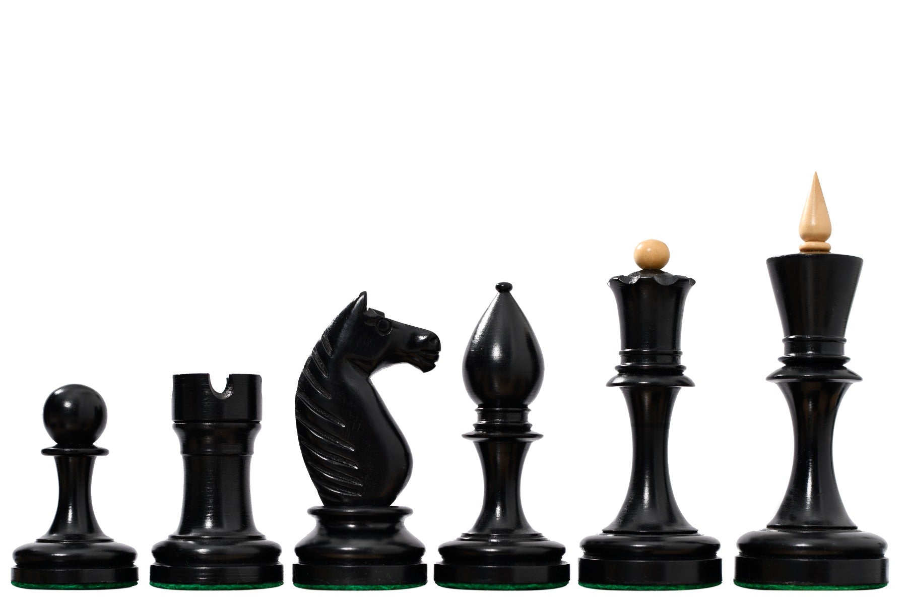 Reproduction Averbakh 1949 Moscow Championship chess pieces in boxwood, 105mm king