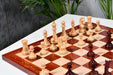 1963 1966 Piatigorsky Cup wooden chess pieces, 108mm king, Bud rosewood finish