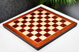 Blood red bud rosewood chess board, close detail of the grain