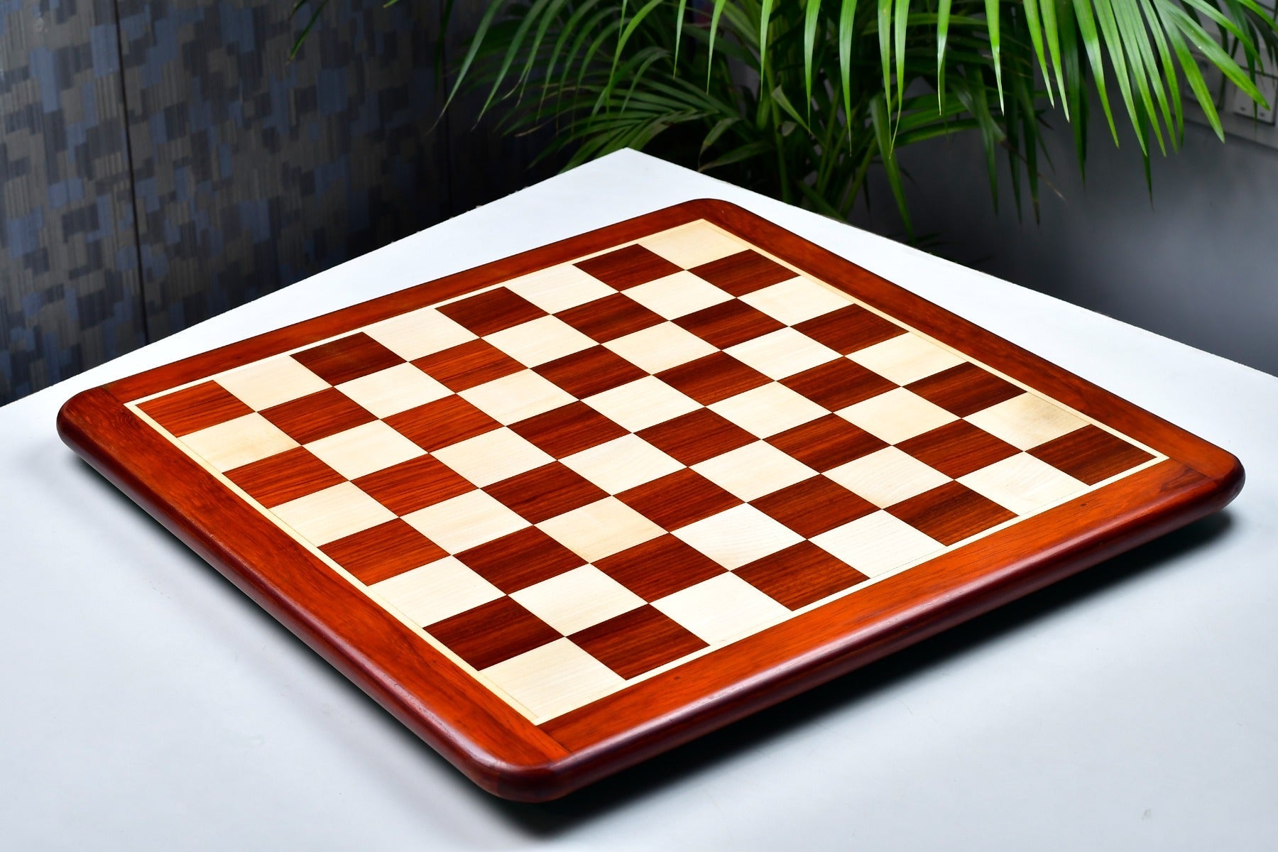 Indian bud rosewood and maple 21 inch chess board