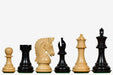 Sterling Chess Ebony Bridle Staunton chess pieces in genuine ebony and boxwood, 91mm king