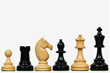 Sterling Chess reproduction 1962 Stockholm Interzonal ebonised 95mm chess pieces