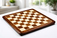 Sheesham and maple chess board, 43cm with 45mm squares