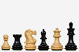Sterling Chess Collector Series ebonised boxwood Staunton chess pieces with 66mm king