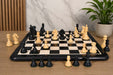 Genuine ebony Colombian Staunton pieces on a 42mm king base