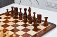 Classic Cone Shaped wooden chess pieces, 104mm king, Sheesham finish