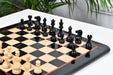 Contemporary Staunton chess set, genuine ebony and boxwood, hand carved in India