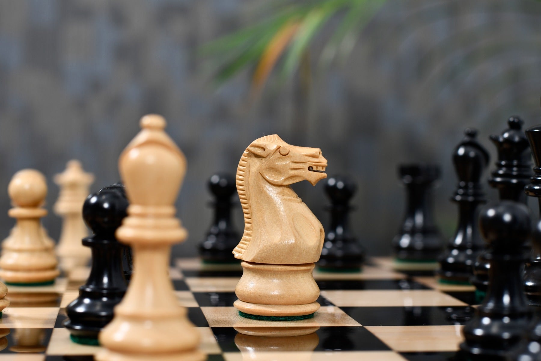 Full Contemporary Staunton chess set with board, Sterling Chess Australia