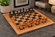 Sterling Chess Old Vienna V2.0 chess set in ebonised and antiqued boxwood, 98mm king