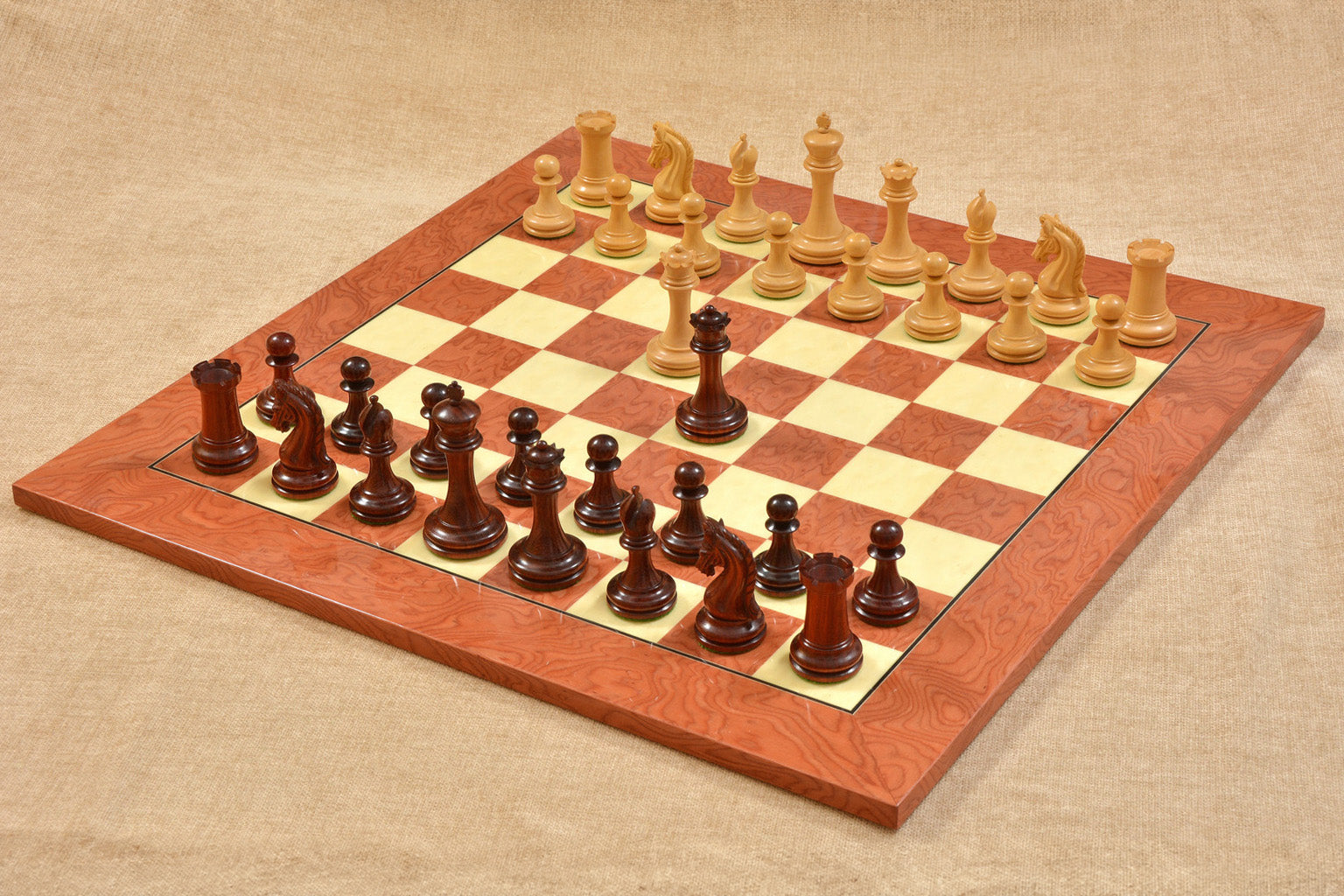 Sterling Chess Imperial Collector Sinquefield Cup 2014 chess set in bud rosewood and boxwood, 96mm king