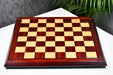 Bud rosewood hi-gloss chess board, close detail of the grain