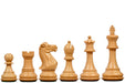 Sheesham chess pieces with a 100mm king and weighted felted bases