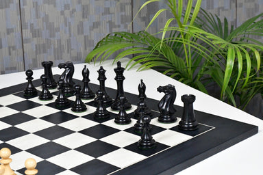 Dominator Staunton weighted chess pieces with a 103mm king in genuine ebony