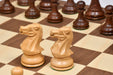 Pro Tournament Staunton chess pieces, sheesham and boxwood, hand carved in India