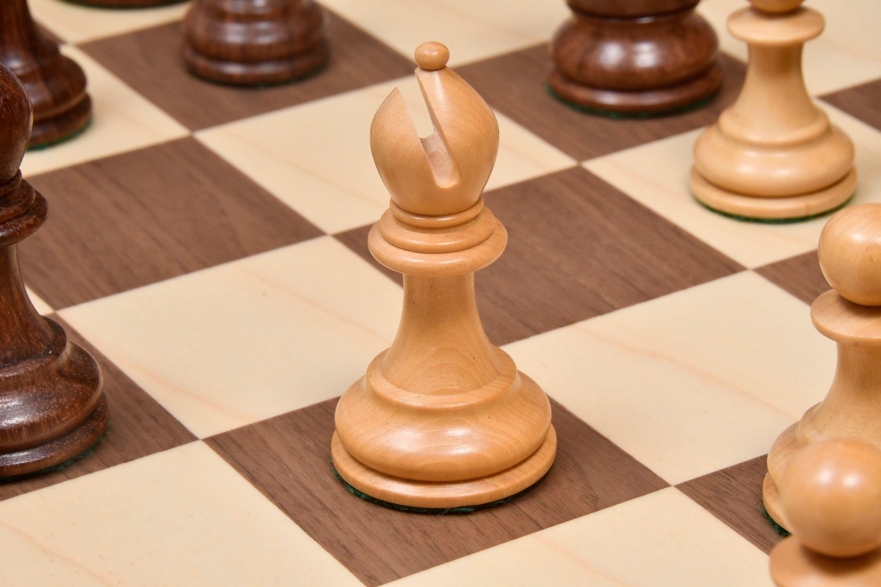 Full 34 piece Pro Tournament Staunton chess set in sheesham and boxwood, Sterling Chess Australia